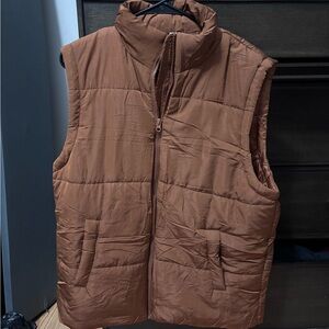 Women’s Brown Puffer Vest